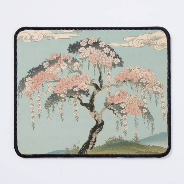 Item preview, Japanese Cherry Blossom Landscape designed and sold by Wildflower-Whim.