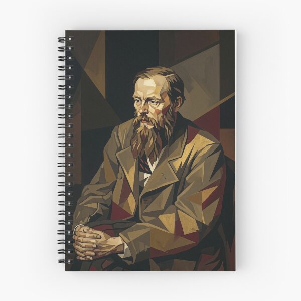 Item preview, Fyodor Dostoevsky Cubist Portrait - Russian Literature Writer Art designed and sold by MythicPattern.