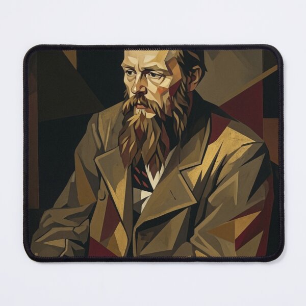 Item preview, Fyodor Dostoevsky Cubist Portrait - Russian Literature Writer Art designed and sold by MythicPattern.