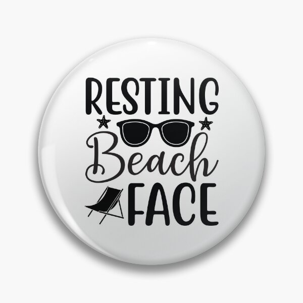 Item preview, Resting Beach Face - Summer Quotes Retro Vintage Aesthetic Funny Beach Lover Gift designed and sold by FuzionRaptor.