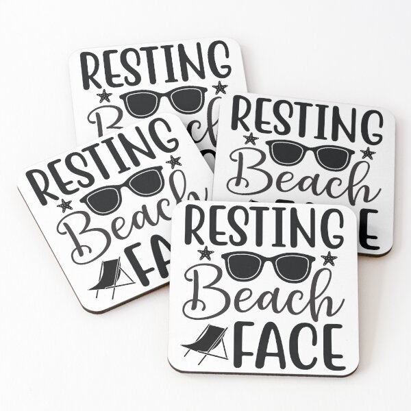 Item preview, Resting Beach Face - Summer Quotes Retro Vintage Aesthetic Funny Beach Lover Gift designed and sold by FuzionRaptor.