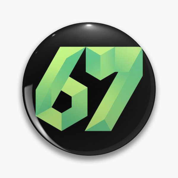 Item preview, 3D Folded Low-Poly Green Number 67 Logo designed and sold by Sergii Davydenko.