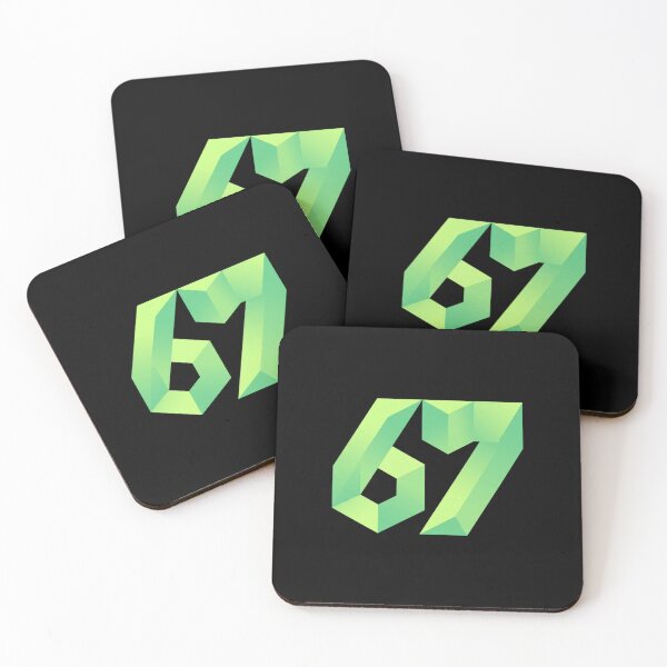 Item preview, 3D Folded Low-Poly Green Number 67 Logo designed and sold by Sergii Davydenko.