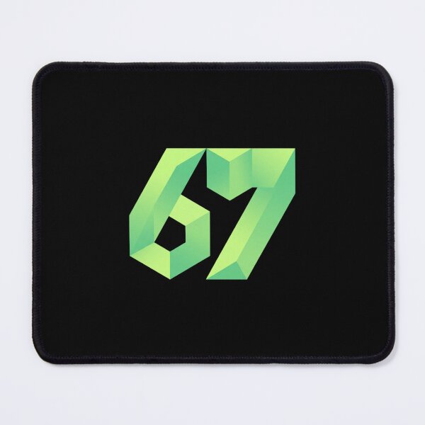 Item preview, 3D Folded Low-Poly Green Number 67 Logo designed and sold by Sergii Davydenko.