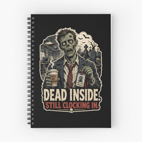 Item preview, Dead Inside Zombie Office Worker Metal Humor Graphic Shirt designed and sold by Tong4130.