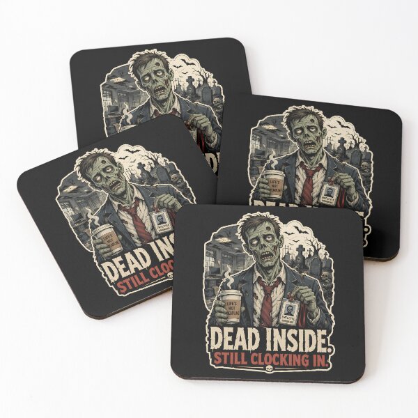 Item preview, Dead Inside Zombie Office Worker Metal Humor Graphic Shirt designed and sold by Tong4130.