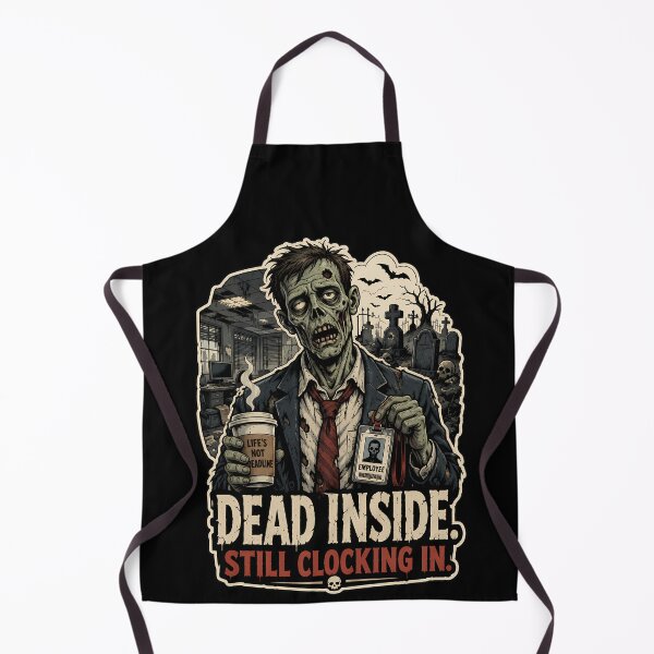 Item preview, Dead Inside Zombie Office Worker Metal Humor Graphic Shirt designed and sold by Tong4130.