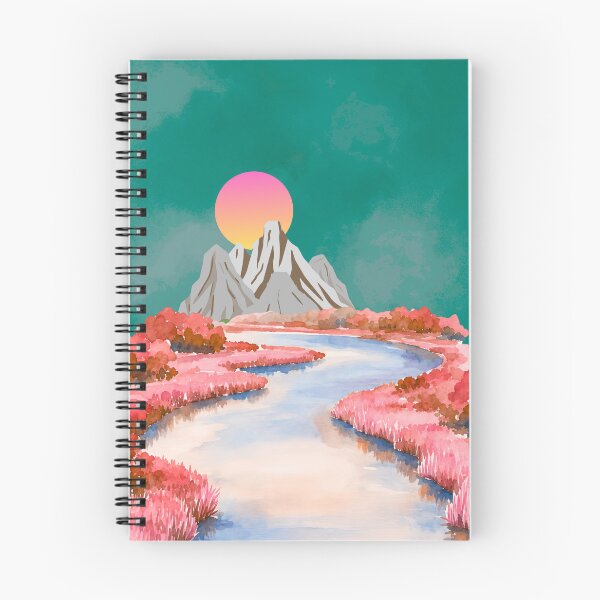 Item preview, Dreamscape Mountain River Landscape | Modern Nature Art designed and sold by bulbul Islam .