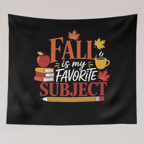 Item preview, Fall is My Favorite Subject Funny Autumn Teacher and Student designed and sold by clothesy7.