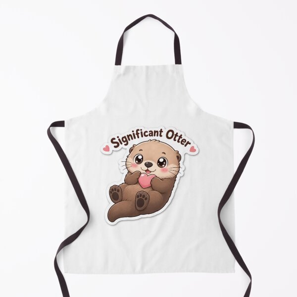 Artikelvorschau, Significant Otter Süßer Fischotter mit Herz entworfen und verkauft von BoosterShop.