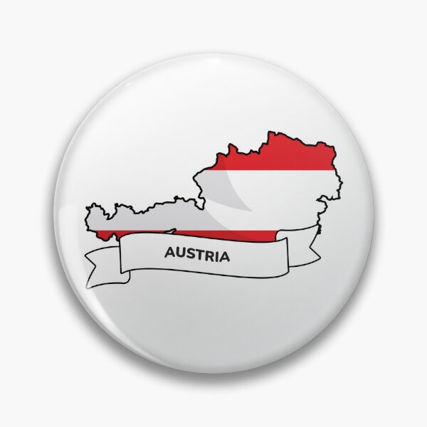 Item preview, Austria Map and Flag Graphic Design designed and sold by Travel.Art.