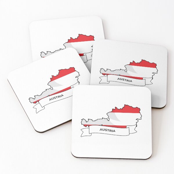Item preview, Austria Map and Flag Graphic Design designed and sold by Travel.Art.