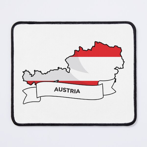 Item preview, Austria Map and Flag Graphic Design designed and sold by Travel.Art.