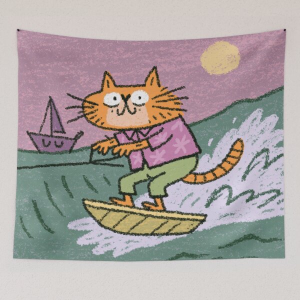 Item preview, Purr-fect Wave Ride designed and sold by Venon28.