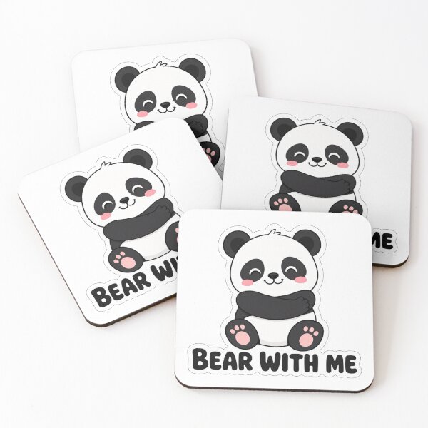 Item preview, Bear With Me Cute Panda Kawaii Saying designed and sold by BoosterShop.