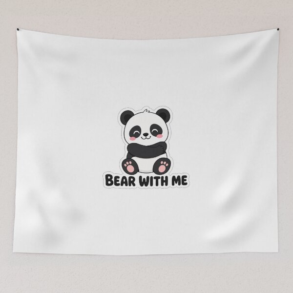 Item preview, Bear With Me Cute Panda Kawaii Saying designed and sold by BoosterShop.