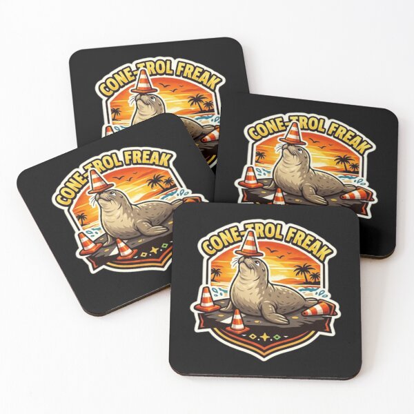 Item preview, Cone-trol-freak – Neil the Seal designed and sold by Sloyar.