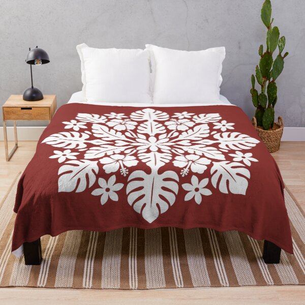 Item preview, Hawaiian Christmas Tifaifai – Red & White Tropical Wreath designed and sold by CreaTahiti.