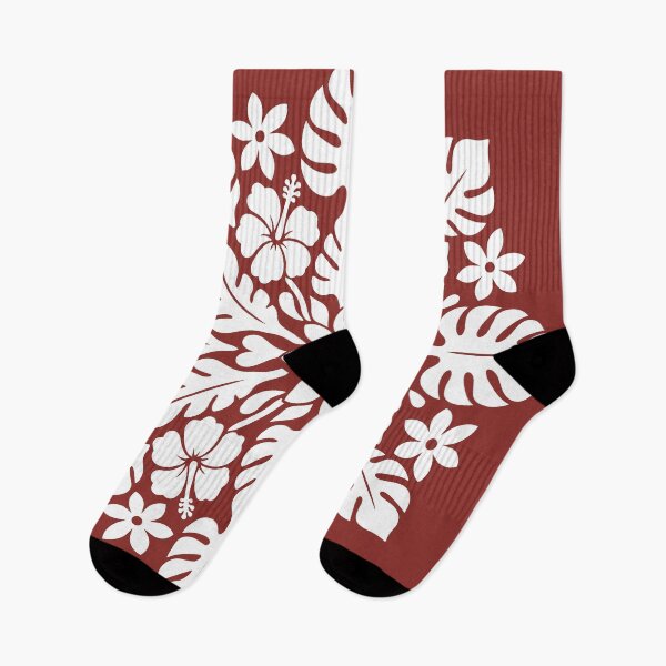 Item preview, Hawaiian Christmas Tifaifai – Red & White Tropical Wreath designed and sold by Tahitifaifai.
