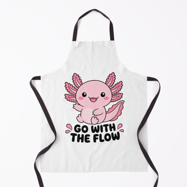 Item preview, Go With The Flow Axolotl Kawaii Saying designed and sold by BoosterShop.