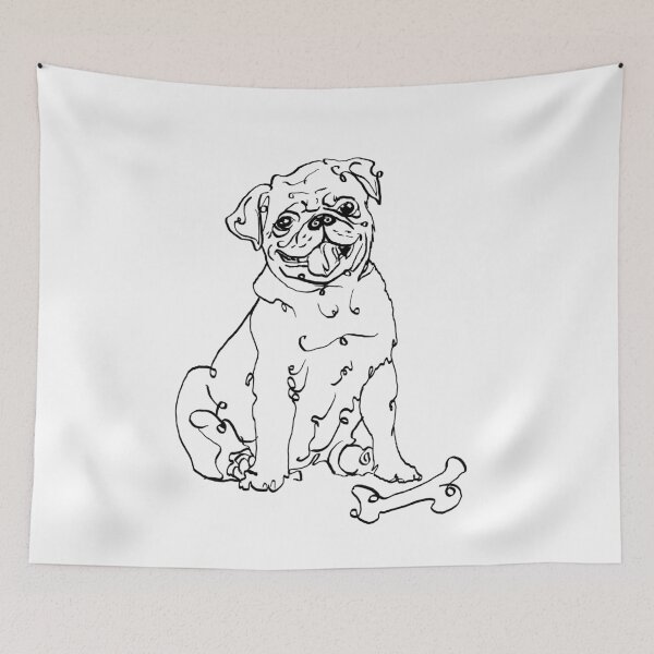 Item preview, mops dog designed and sold by FGworks.