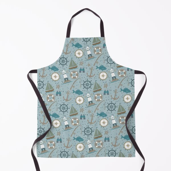 Item preview, Nautical Nursery (blue) designed and sold by Doodloom.