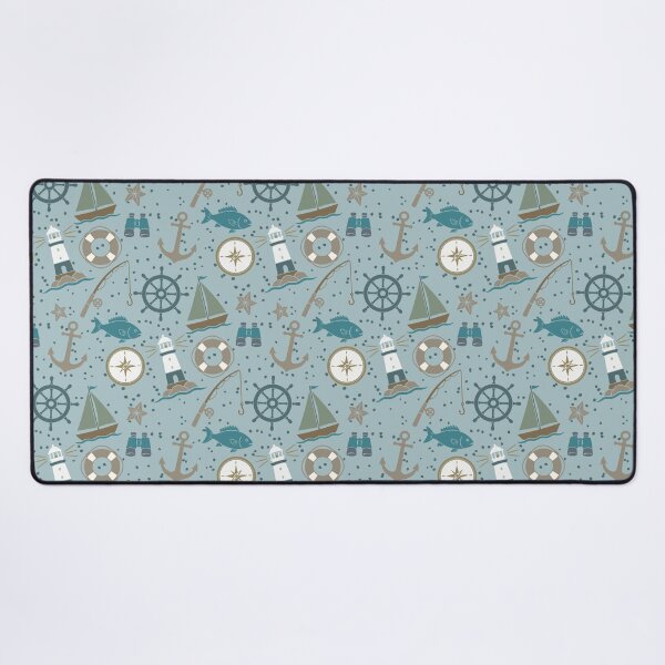 Item preview, Nautical Nursery (blue) designed and sold by Doodloom.
