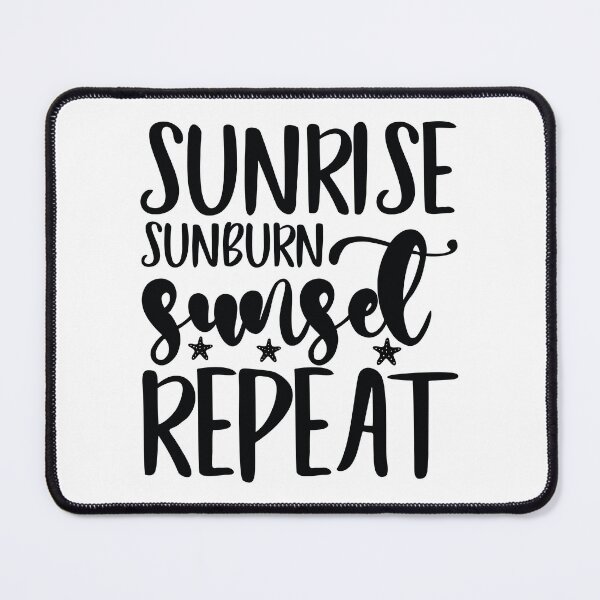 Item preview, Sunrise Sunburn Sunset Repeat - Summer Quotes Retro Vintage Aesthetic Beach Vacation Gift designed and sold by FuzionRaptor.