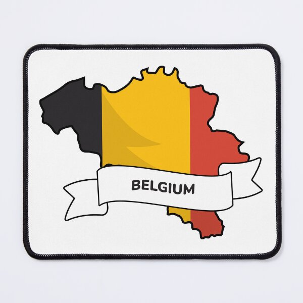 Item preview, Belgium Map and Flag Graphic Design designed and sold by Travel.Art.
