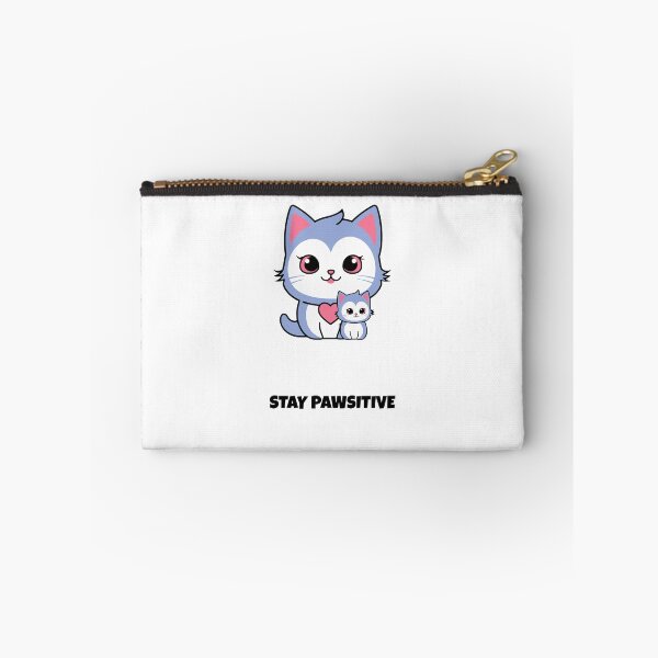 Item preview, Stay Pawsitive Cat Kawaii Saying designed and sold by BoosterShop.