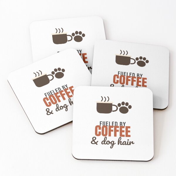Item preview, Fueled by Coffee and Dog Hair - Funny Dog Mom Shirt designed and sold by RankShift.