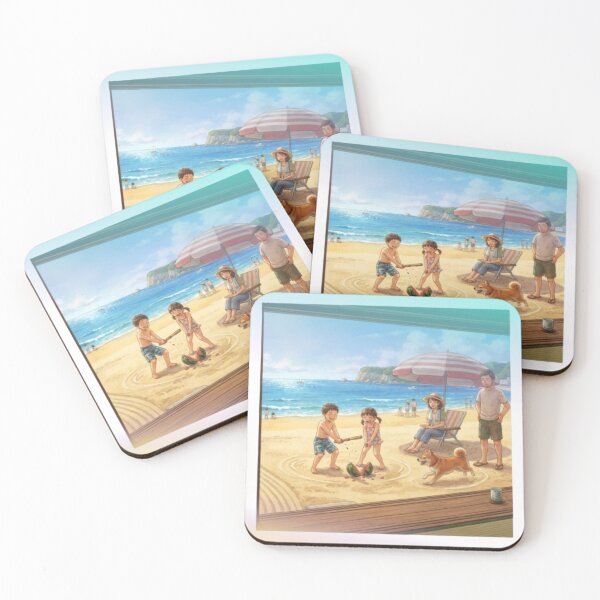 Item preview, Japanese Family at the Summer Beach Memory designed and sold by Cocotaka5.