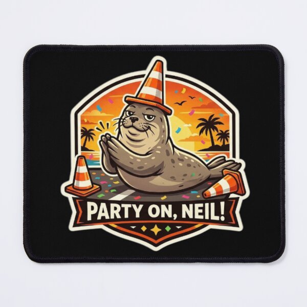 Item preview, party on neil – Neil the Seal designed and sold by Sloyar.
