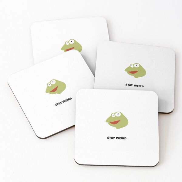 Item preview, Stay Weird Frog Kawaii Saying designed and sold by BoosterShop.