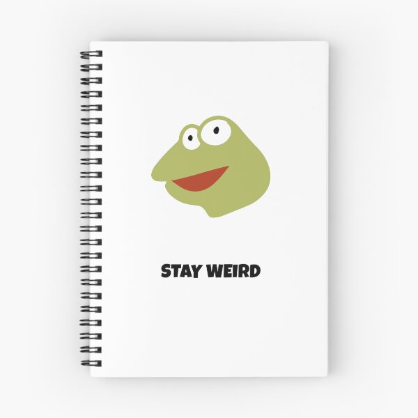 Item preview, Stay Weird Frog Kawaii Saying designed and sold by BoosterShop.