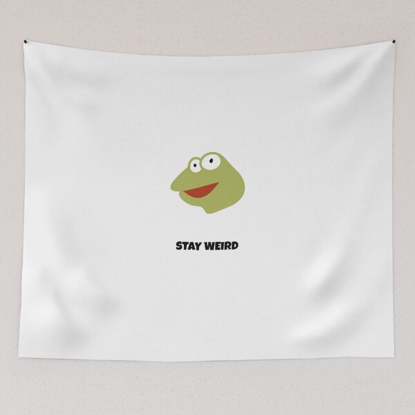 Item preview, Stay Weird Frog Kawaii Saying designed and sold by BoosterShop.