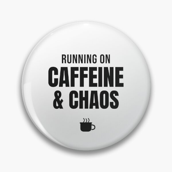 Item preview, Running on Caffeine and Chaos - Funny Mom Coffee Shirt designed and sold by RankShift.
