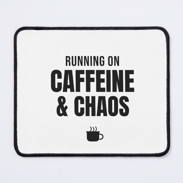 Item preview, Running on Caffeine and Chaos - Funny Mom Coffee Shirt designed and sold by RankShift.
