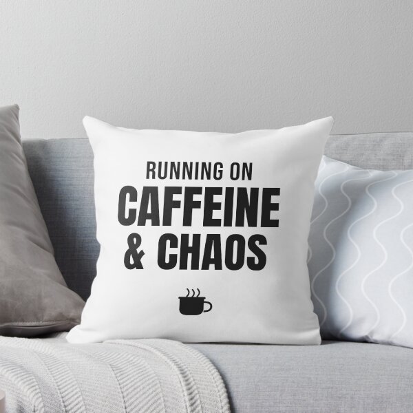 Item preview, Running on Caffeine and Chaos - Funny Mom Coffee Shirt designed and sold by RankShift.