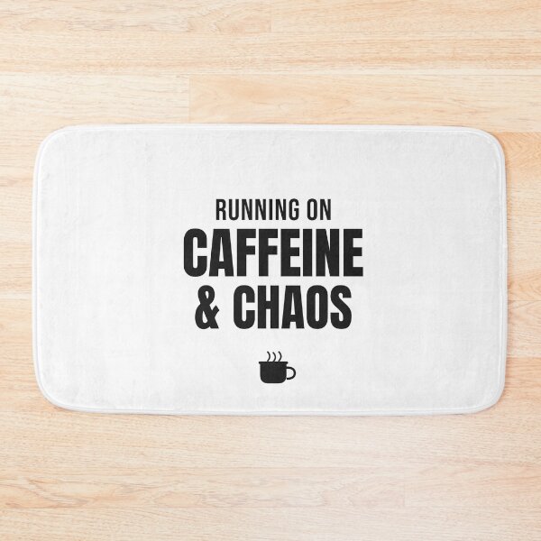 Item preview, Running on Caffeine and Chaos - Funny Mom Coffee Shirt designed and sold by RankShift.