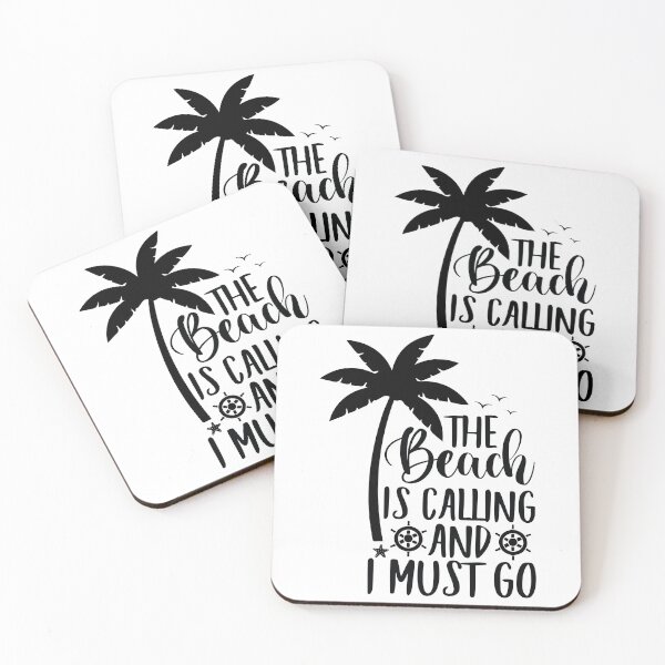 Item preview, The Beach Is Calling And I Must Go - Summer Quotes Retro Vintage Beach Lover Gift designed and sold by FuzionRaptor.