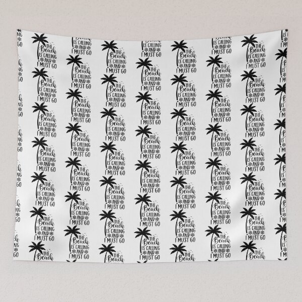 Item preview, The Beach Is Calling And I Must Go - Summer Quotes Retro Vintage Beach Lover Gift designed and sold by FuzionRaptor.