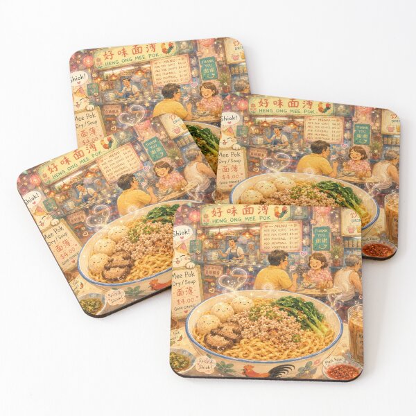 Item preview, Shiok! A Whimsical Mee Pok Day designed and sold by WhimsiSG.