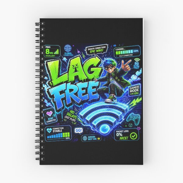 Item preview, LAG FREE Gaming Sticker | Neon Cyber Gamer Graphic | RGB Esports Design for Gamers designed and sold by Stylestickers55.