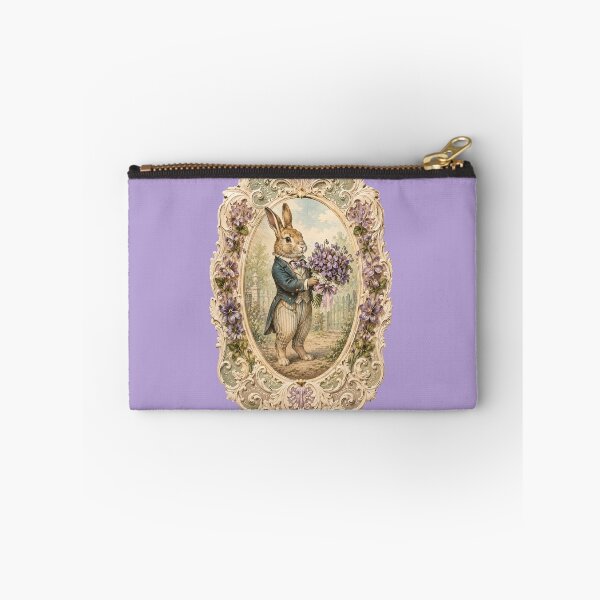 Item preview, Victorian Rabbit Illustration – Vintage Violet Bouquet Design Art designed and sold by MagicMakerPh.