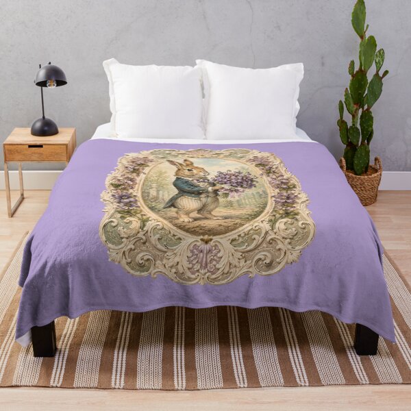 Item preview, Victorian Rabbit Illustration – Vintage Violet Bouquet Design Art designed and sold by MagicMakerPh.