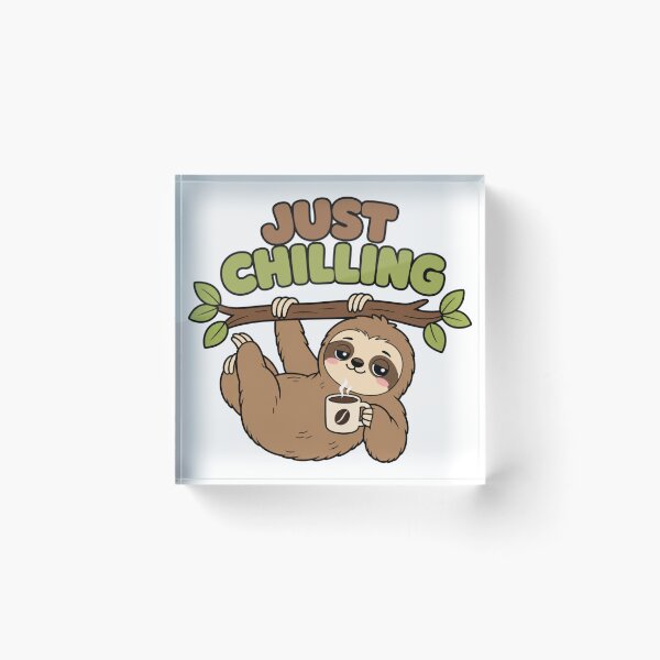 Item preview, Just Chilling Sloth with Coffee designed and sold by BoosterShop.