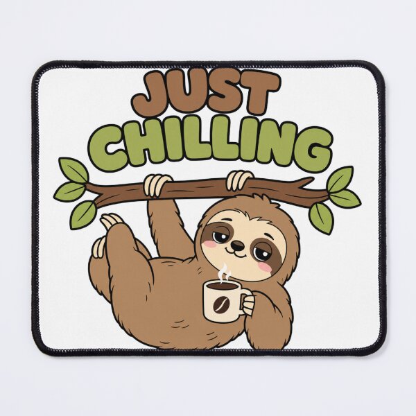 Item preview, Just Chilling Sloth with Coffee designed and sold by BoosterShop.