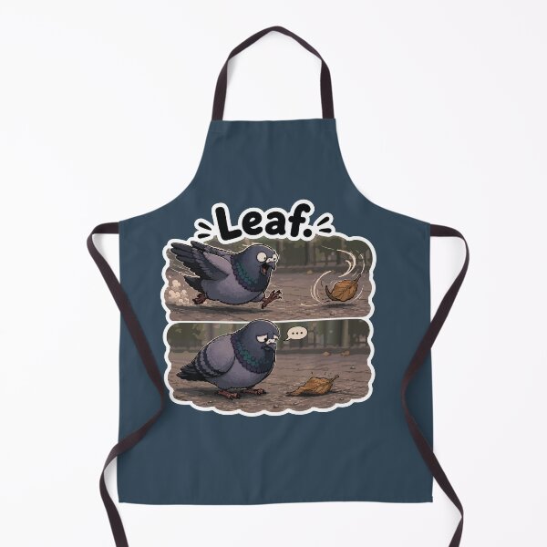 Item preview, Leaf Funny Disappointed Pigeon Cartoon Comic Sticker designed and sold by SimplePoDesign.