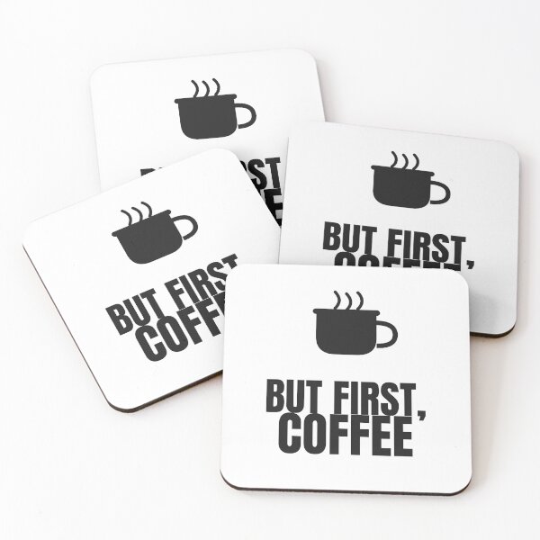 Item preview, But First Coffee - Funny Coffee Lover Shirt designed and sold by RankShift.